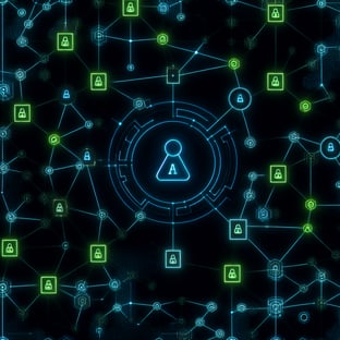 A digital representation of AI and cybersecurity t