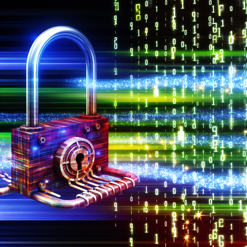 A digital lock securing data representing robust c